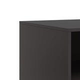 TV Cabinets 2pcs Black 67x39x44 cm Steel 841740
