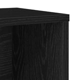 Bookcase Black Oak 60x24x76.5 cm Engineered Wood 860383