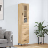 Highboard Sonoma Oak 34.5x34x180 cm Engineered Wood 3199252