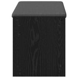 Hall Bench Black Oak 83 x 38 x 45 cm Engineered Wood and Fabric 891577