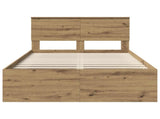 Bed Frame Artisian Oak 120 x 200 cm Solid Pine Wood 3410626