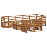 Sofa Sets 9 pcs Natural Solid Acacia Wood 3375029