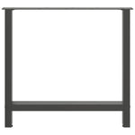 ZNTS Coffee Table Legs Anthracite 2 pcs 80x cm Steel 4013314