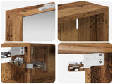 Bathroom Cabinet Set 3 pcs 110 x 10.5 x 60.5 cm Engineered wood 3403726