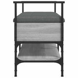Shoe Bench Grey Sonoma 85.5x42x57.5 cm Engineered Wood 835232