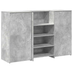 Reception Desk Concrete Grey 155x50x103.5 cm Engineered Wood 3324199