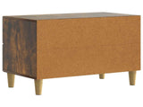 Bedside Cabinet Smoked Oak 62 x 34.5 x 48 cm Engineered Wood 894550