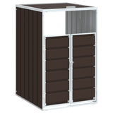 Wheelie Bin Storage for Single Bin Brown 72x81x115 cm Steel 4006174
