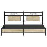 Bed Frame without Mattress Sonoma Oak 160x200 cm Engineered Wood 4106947