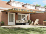 Awning Frame Green and Yellow 450 x 300 cm 3331065