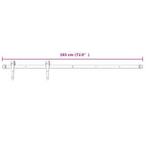 Sliding Door with Hardware Set 80x210 cm Solid Wood Pine 3203216