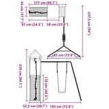 Outdoor Playset Solid Wood Pine 3279094