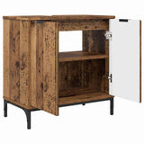 Bathroom Furniture Set 3 pcs Old Wood Engineered Wood and Metal 3393111