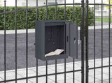 Mailbox with Storage with Door Anthracite 30 x 20 x 55 cm Steel 874949