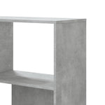 Corner Bookcase 4-Tier Concrete Grey 85x85x140 cm Engineered Wood 3307813