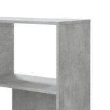 Corner Bookcase 4-Tier Concrete Grey 85x85x140 cm Engineered Wood 3307813