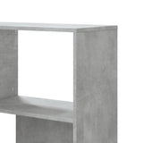 Corner Bookcase 4-Tier Concrete Grey 85x85x140 cm Engineered Wood 3307813