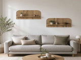 Wall Shelf 2 pcs Artisan Oak 80.5 x 13.5 x 37.5 cm 8014958