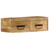 Wall-mounted TV Cabinet 60x30x19 cm Solid Rough Wood Mango 4017458