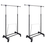Adjustable Clothes Racks 2 pcs 1 Hanging Rail 270181