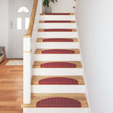 Self-adhesive Stair Mats 15 pcs Red 65 x 21 x 4 cm 42011446