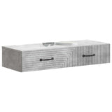 Wall-Mounted Side Table Concrete Grey 87.5 x 34.5 x 17 cm 898668