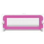 Toddler Safety Bed Rail 2 pcs Pink 102x42 cm 276085