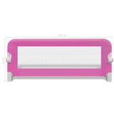Toddler Safety Bed Rail 2 pcs Pink 102x42 cm 276085