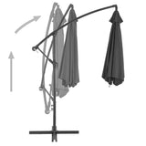 Cantilever Garden Parasol with Aluminium Pole 300 cm Anthracite 44509