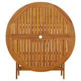Garden Dining Set Brown Solid Acacia Wood Medium Foldable 3203353