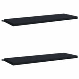 2-Piece Bench Cushions SOEST 100% Polyester Dark Blue 949383