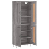 Highboard Grey Sonoma 69.5x34x180 cm Engineered Wood 3199719