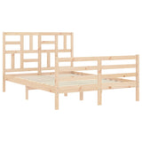 Bed Frame without Mattress 140x190 cm Solid Wood 3194876
