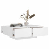 804175 Coffee Table White 90x60x31 cm Engineered Wood