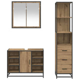 Bathroom Furniture Set 3 pcs Artisan Oak Engineered Wood 3402421