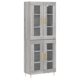 Highboard Grey Sonoma 69.5x34x180 cm Engineered Wood 3198271