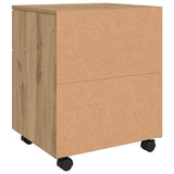 Mobile File Cabinet with Wheels Artisan Oak 45x38x54 cm Engineered Wood 856950