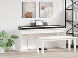 Keyboard Stand White 120 x 32 x 64 cm Engineered Wood 899487