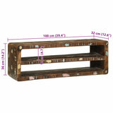 TV Cabinet Multicolour 100 x 32 x 36 cm Solid Reclaim wood 4104546