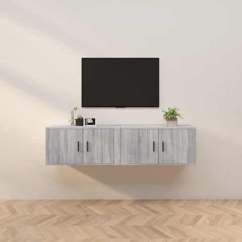 Wall-mounted TV Cabinets 2 pcs Grey Sonoma 80x34.5x40 cm 3188356