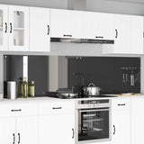Kitchen Backsplash 2 pcs Dark Grey 120 x 60 cm Tempered Glass 3415511