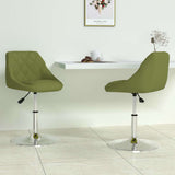 Swivel Dining Chairs 2 pcs Light Green Velvet 335285
