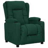 Recliner Chair Dark Green Fabric 339054