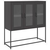 Sideboard Black 100.5x39x107 cm Cold-rolled Steel 853404