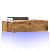 TV Cabinets with LED Lights 2 pcs Old Wood 60x35x15.5 cm 856344