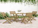 5 Piece Garden Dining Set Solid Wood Acacia 3214250