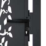 Garden Gate Anthracite 105x80 cm Steel Tree Design 153154