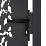 Garden Gate Anthracite 105x80 cm Steel Tree Design 153154