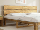 Live Edge Headboard ROSTOCK White 200 cm Solid Acacia Wood 903280