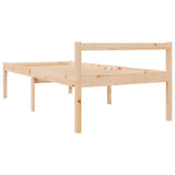 Senior Bed without Mattress 100x200cm Solid Wood Pine 810604